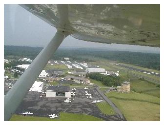Morristown Airport on climb out from RW 23