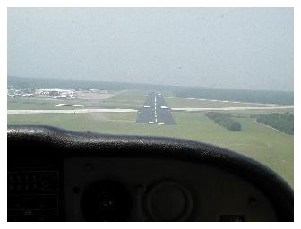 Final approach to RW 28, Cape May